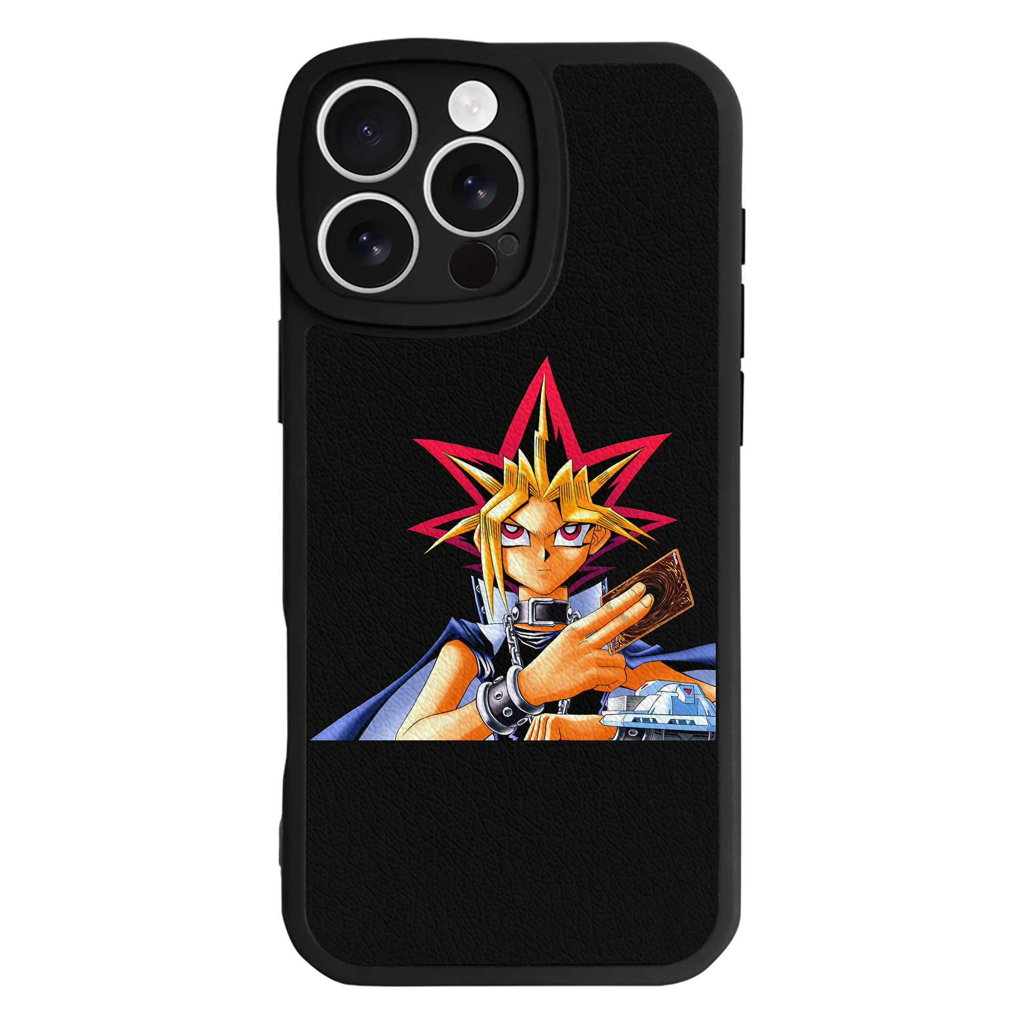遊☆戯☆王 Yu-Gi-Oh! 【iPhone 16シリーズ対応】シリコンスマホケース（レザー調） 材質：シリコン